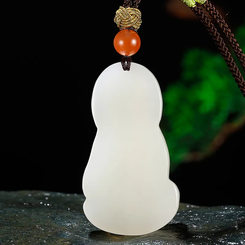 Jade Said Pendants Pale Greenish White Jade Men's-2