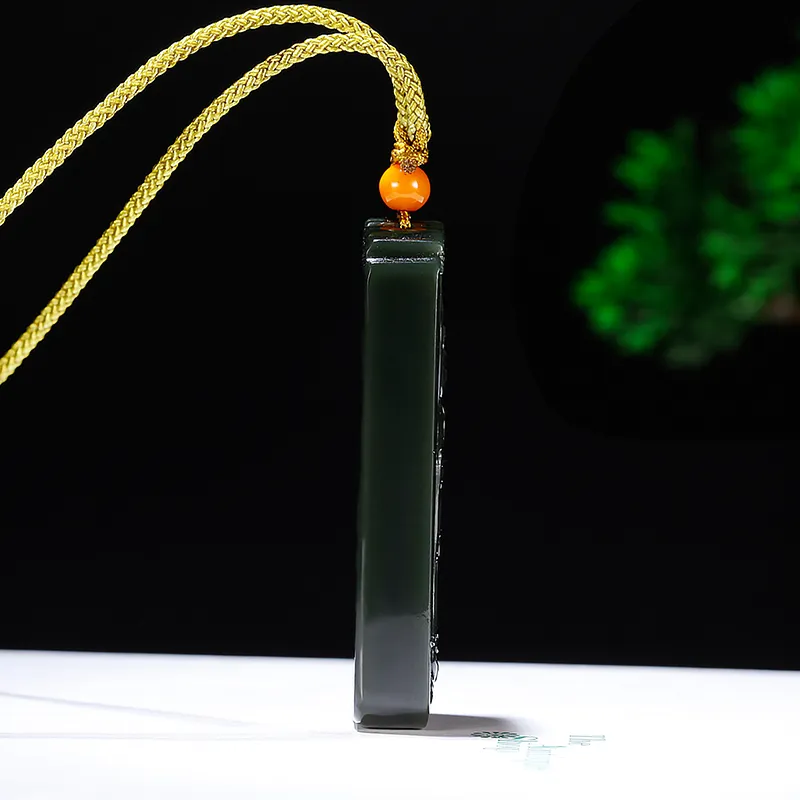 Jade Said Hetian Jade Necklaces Green Jade Men's-2