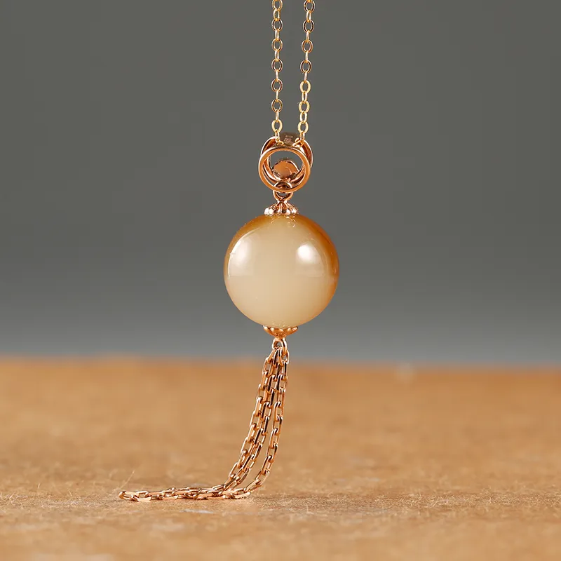 Jade Said Pendants White Jade/Pale Greenish White Jade Unisex-2
