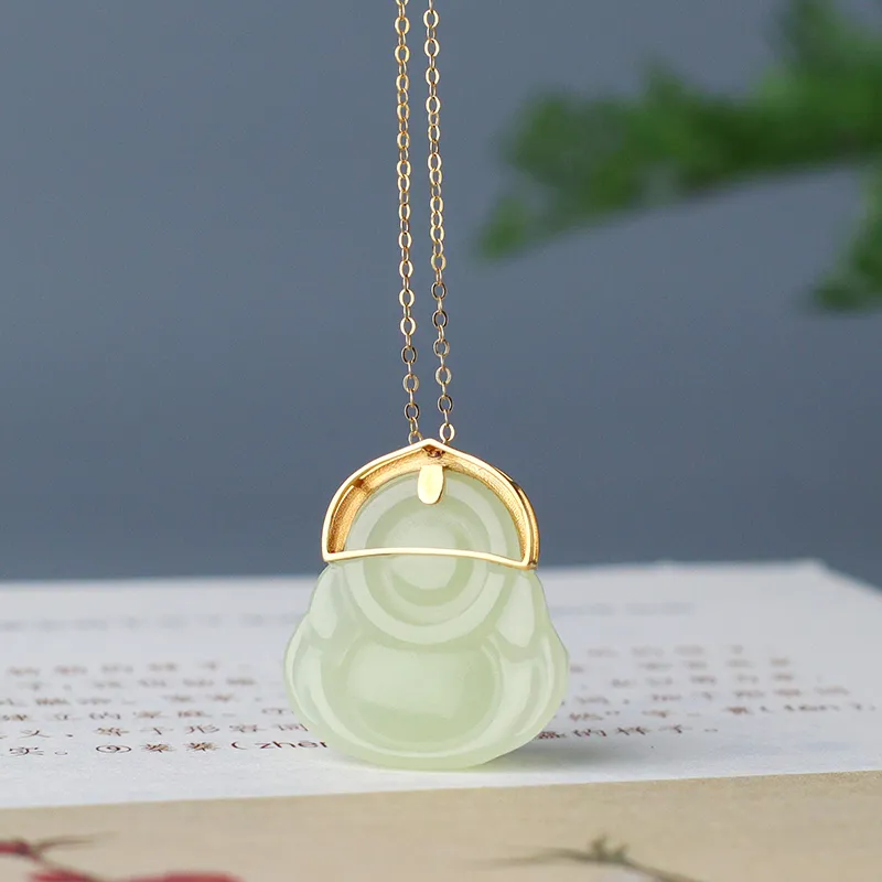 Jade Said Pendants Yellow Jade Unisex-2