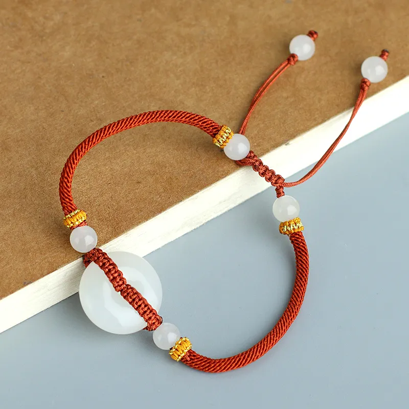 Jade Said Hetian Jade Bracelets Unisex White Jade-6
