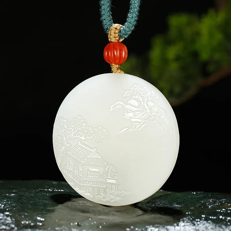 Jade Said Hetian Jade Necklaces White Jade Men's-1