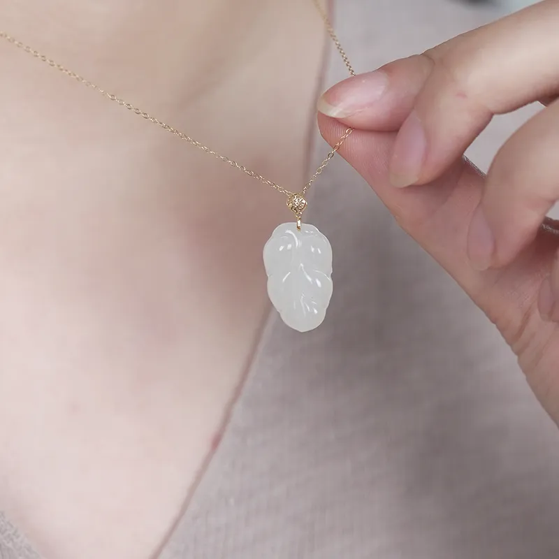 Jade Said Hetian Jade Hetian Jade Pendants Women's White Jade-5