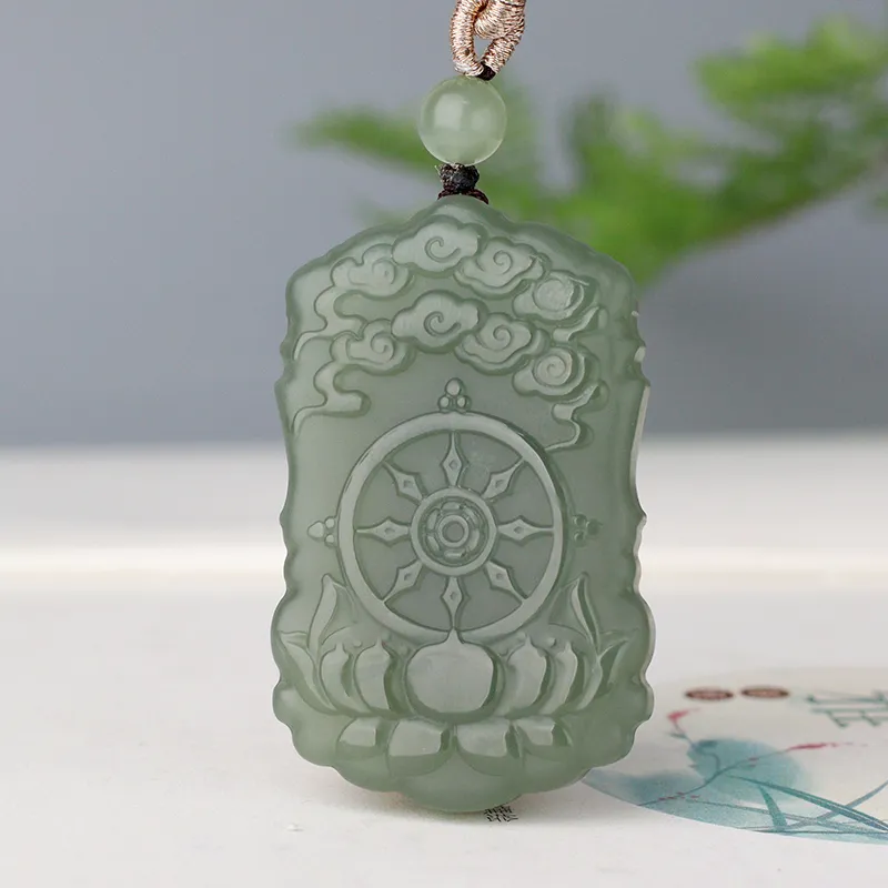Jade Said Hetian Jade Hetian Jade Pendants Men's Green Jade-2