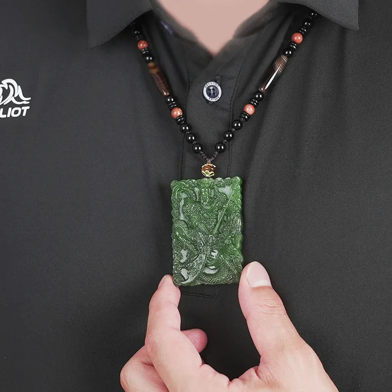 Jade Said Hetian Jade Pendants Jasper Men's-5