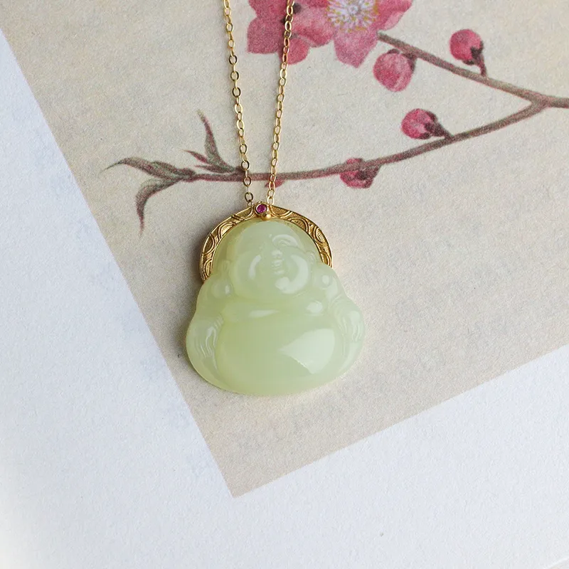 Jade Said Pendants Yellow Jade Unisex-4