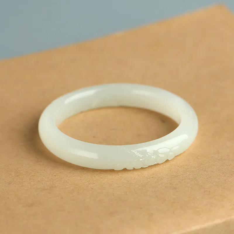 Jade Said Bangles White Jade Women's-6