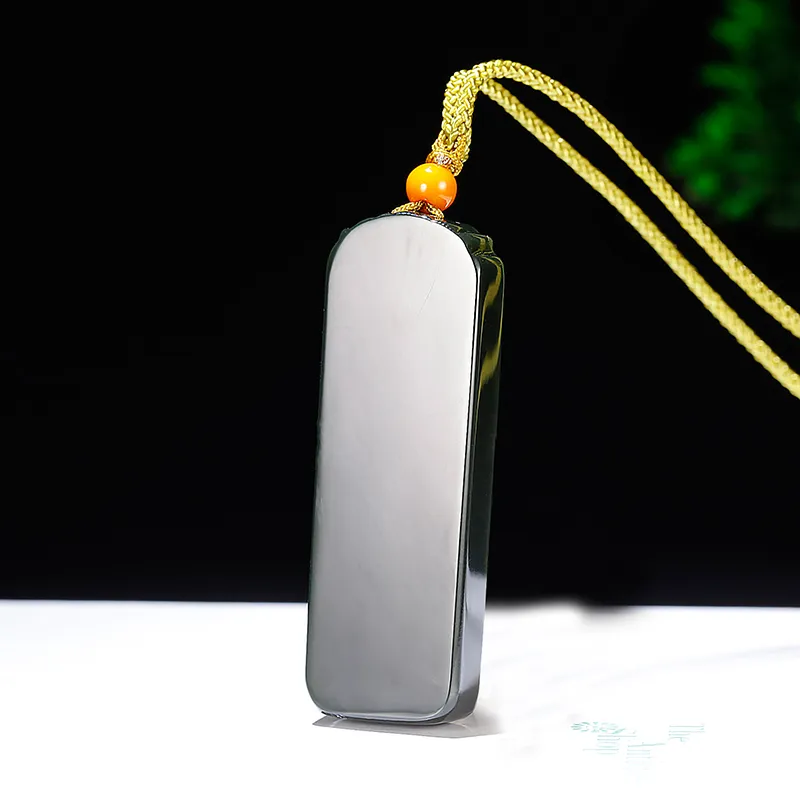 Jade Said Hetian Jade Necklaces Green Jade Men's-3