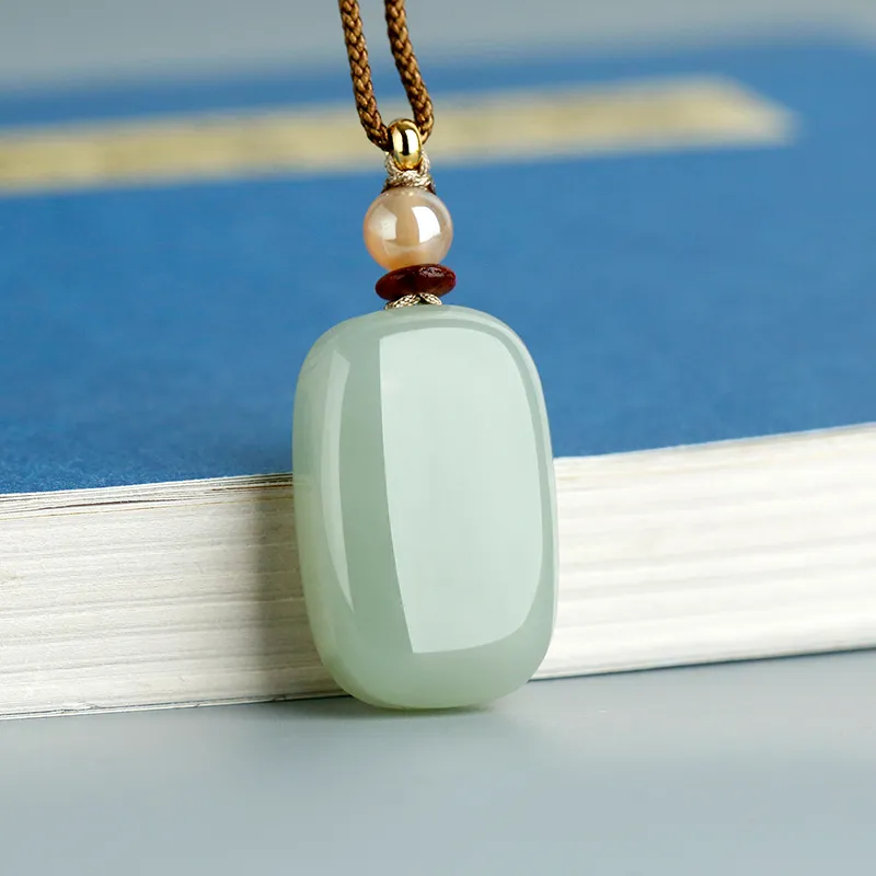 Jade Said Hetian Jade Pendants Unisex Green Jade-3