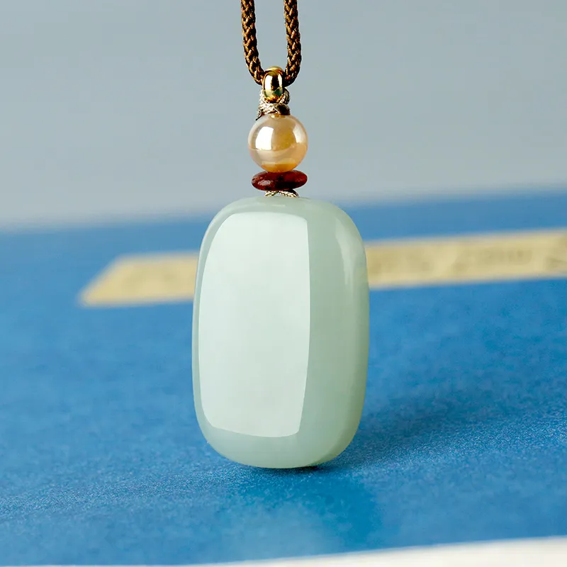 Jade Said Hetian Jade Pendants Unisex Green Jade-1