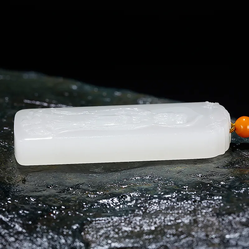 Jade Said Hetian Jade Hetian Jade Necklaces Men's White Jade-4