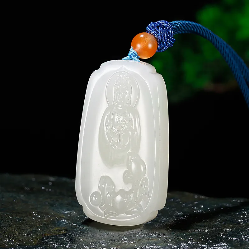 Jade Said Hetian Jade Necklaces White Jade Men's-1