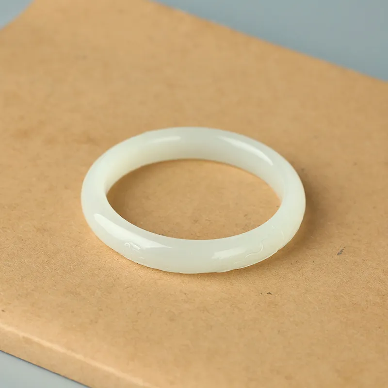 Jade Said Bangles White Jade Women's-3