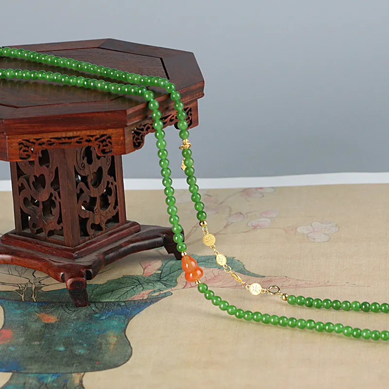Jade Said Hetian Jade Necklaces Jasper Women's-5