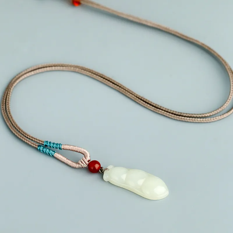 Jade Said Hetian Jade Pendants Unisex Pale Greenish-White Jade-5
