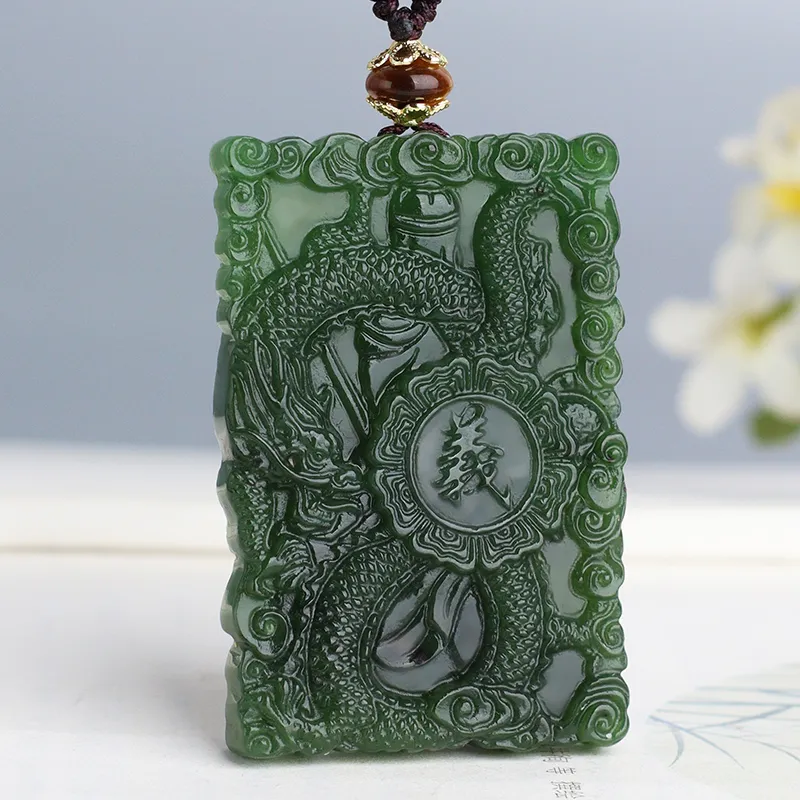 Jade Said Hetian Jade Pendants Jasper Men's-4