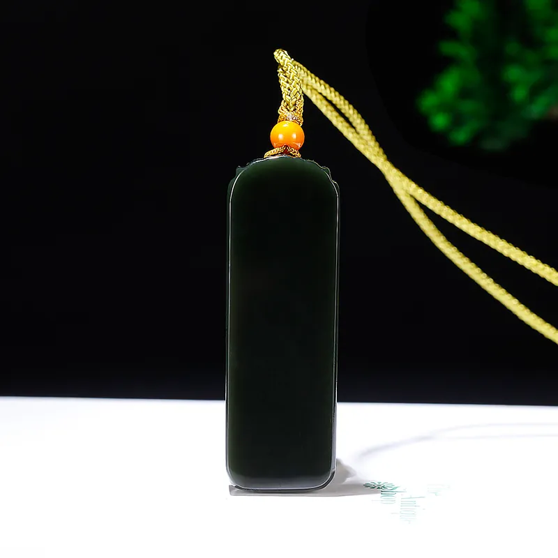 Jade Said Hetian Jade Necklaces Green Jade Men's-5
