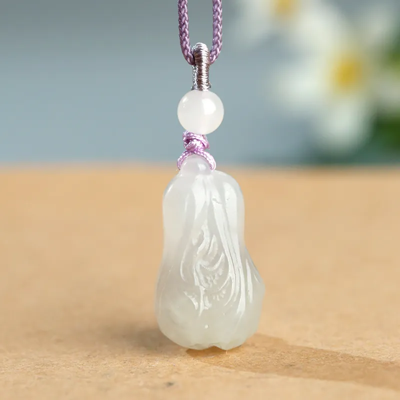 Jade Said Hetian Jade Pendants White Jade Women's-1