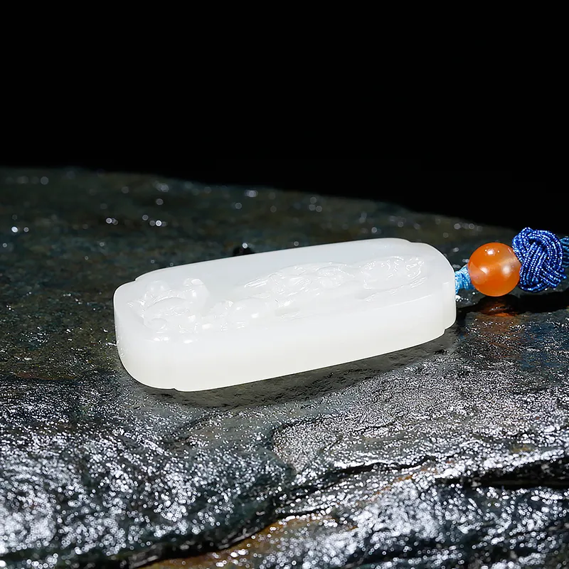 Jade Said Hetian Jade Necklaces White Jade Men's-6