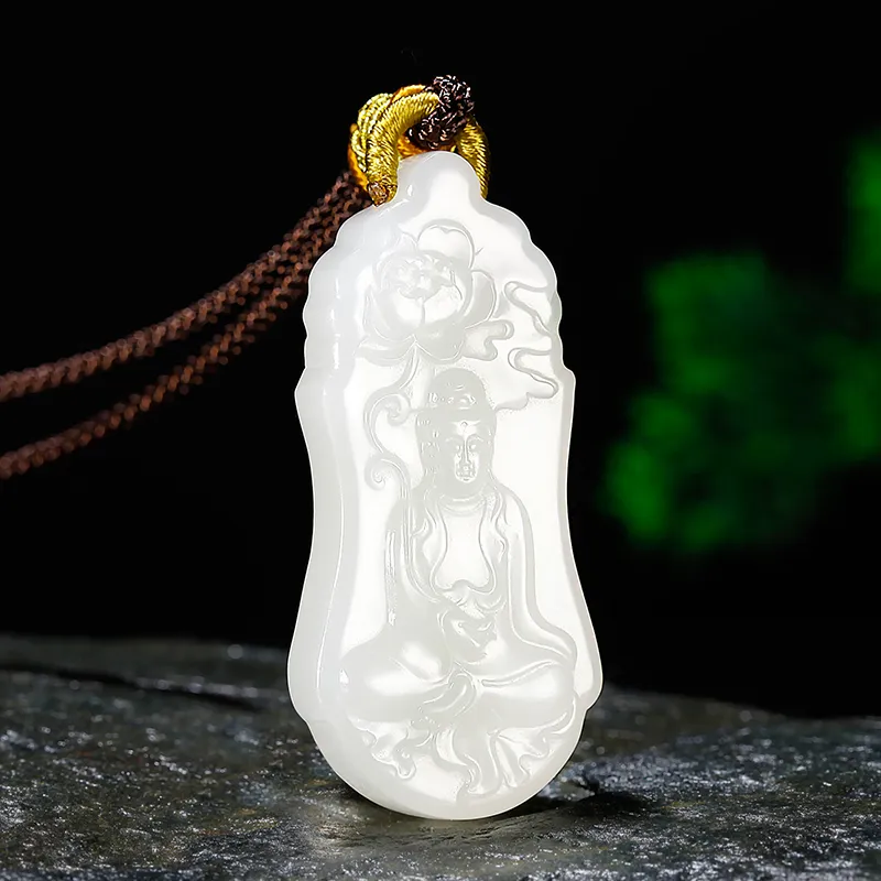 Jade Said Pendants White Jade Men's-2