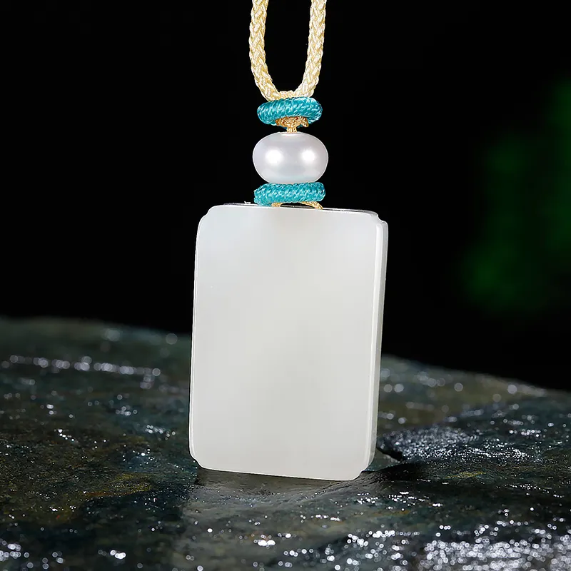 Jade Said Hetian Jade Necklaces White Jade Women's-4
