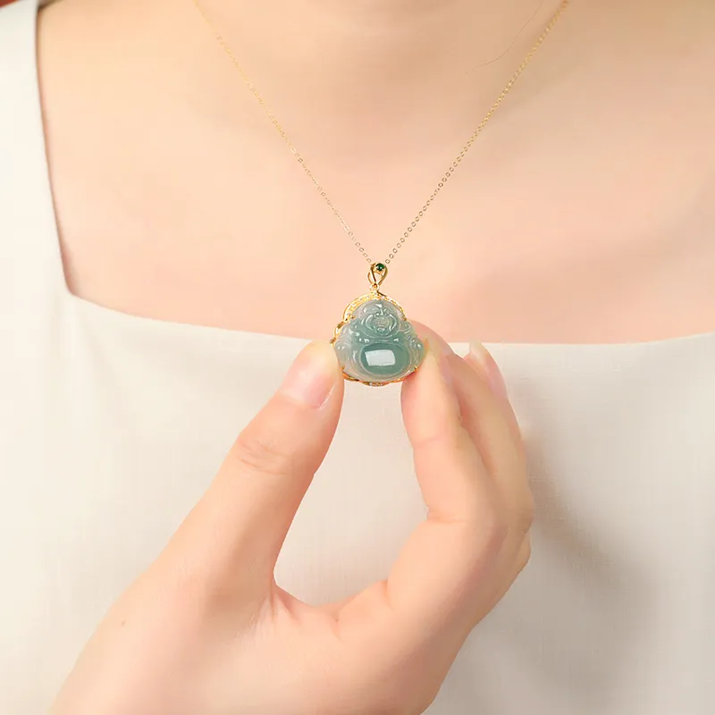 Jade Said Ice Type Jadeite Pendants Women's-1