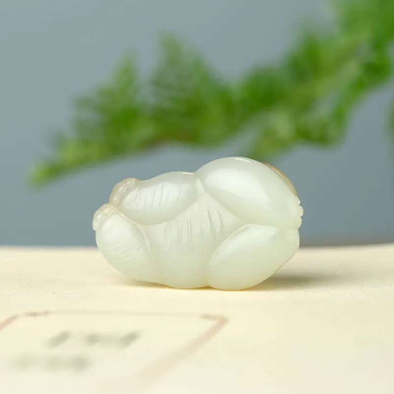 Jade Said Hetian Jade Pendants White Jade/Pale Greenish White Jade Women's-6
