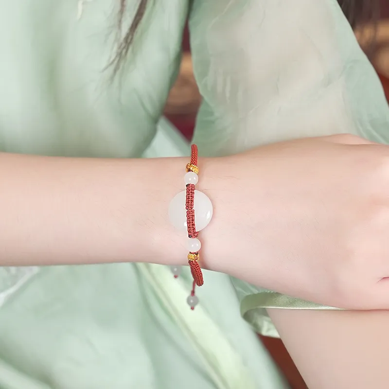 Jade Said Hetian Jade Bracelets Unisex White Jade-5