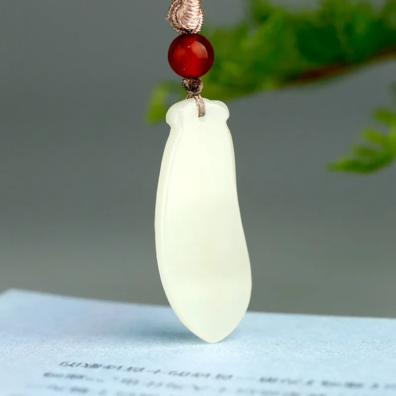 Jade Said Hetian Jade Pendants Unisex Pale Greenish-White Jade-2