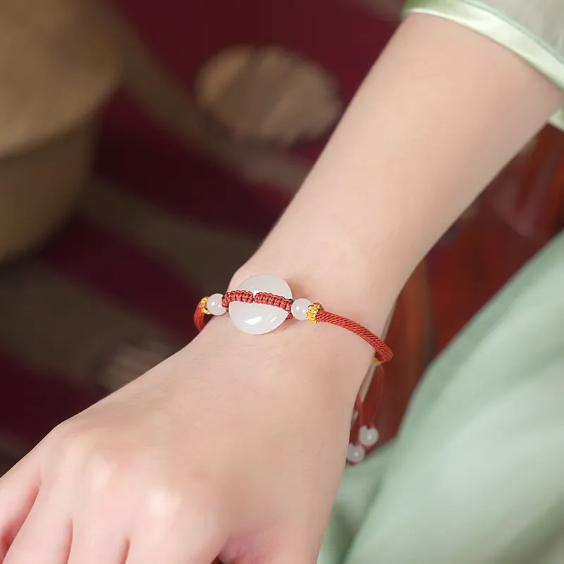 Jade Said Hetian Jade Bracelets Unisex White Jade-4