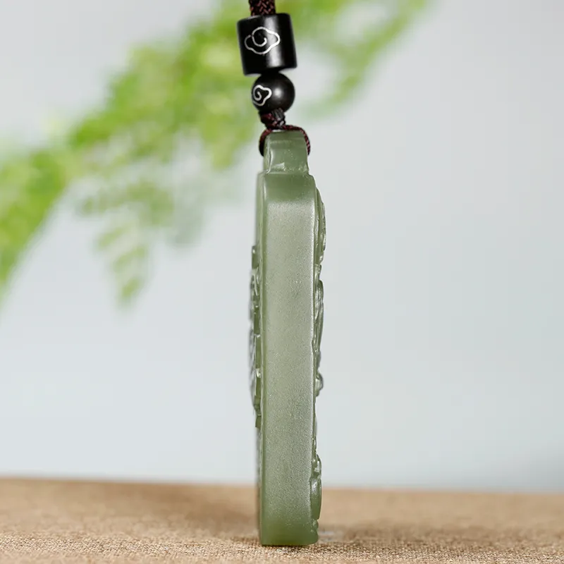 Jade Said Hetian Jade Pendants Green Jade Men's-4