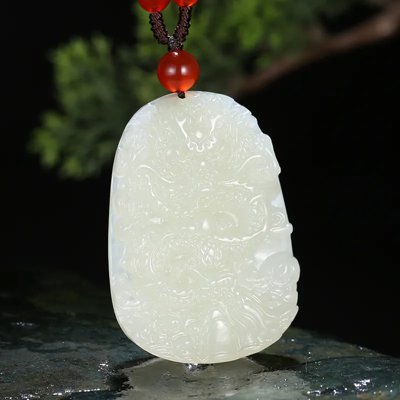 Jade Said Necklaces White Jade Unisex-1