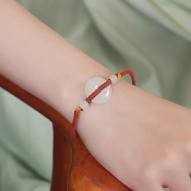 Jade Said Hetian Jade Bracelets Unisex White Jade-7