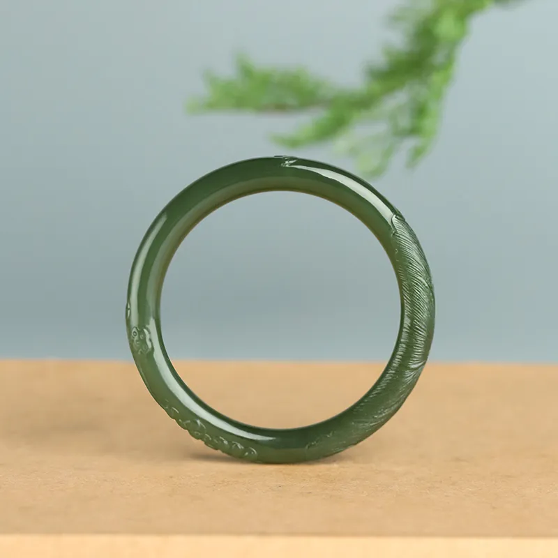 Jade Said Hetian Jade Bangles Green Jade Women's-1