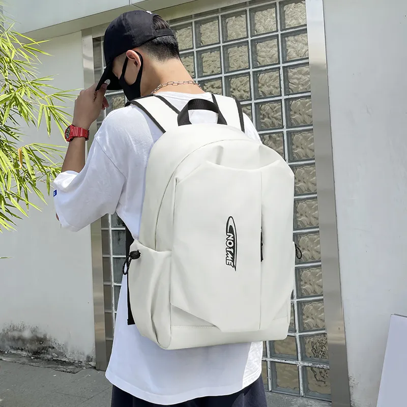 NOT ME Polyester Backpack Regular Unisex Ecru-6