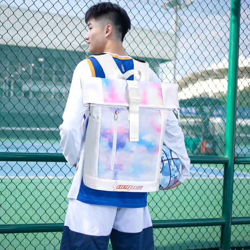 NOT ME Polyester Backpack Unisex Dazzling White-4