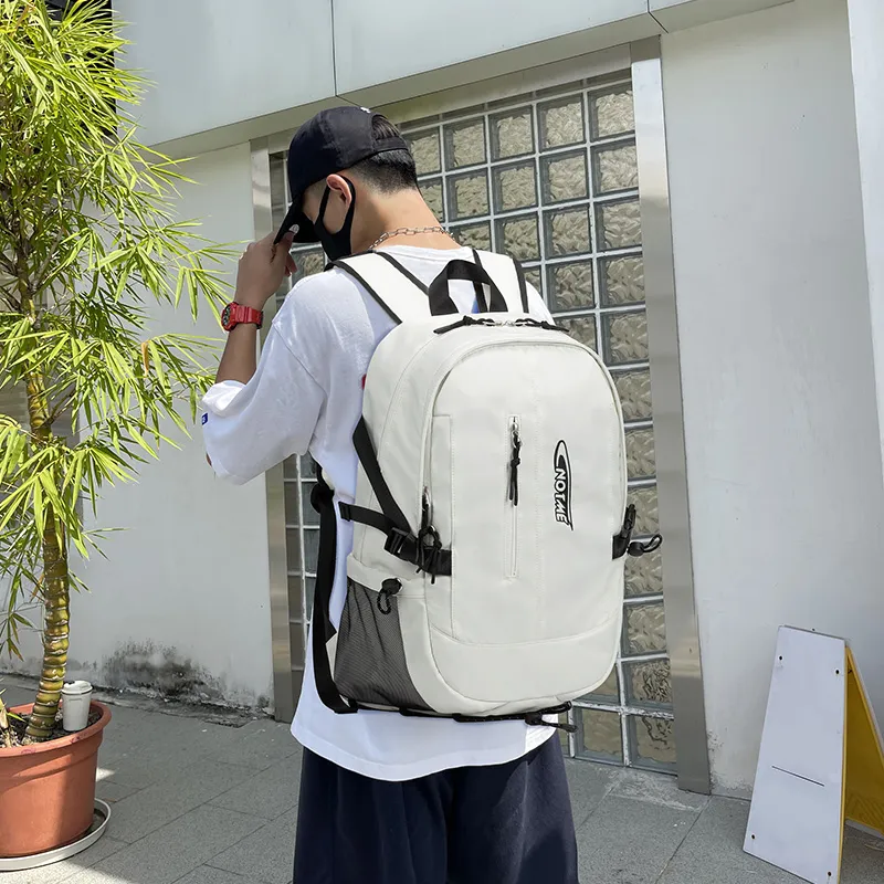 NOT ME Polyester Backpack Regular Unisex Ecru-13