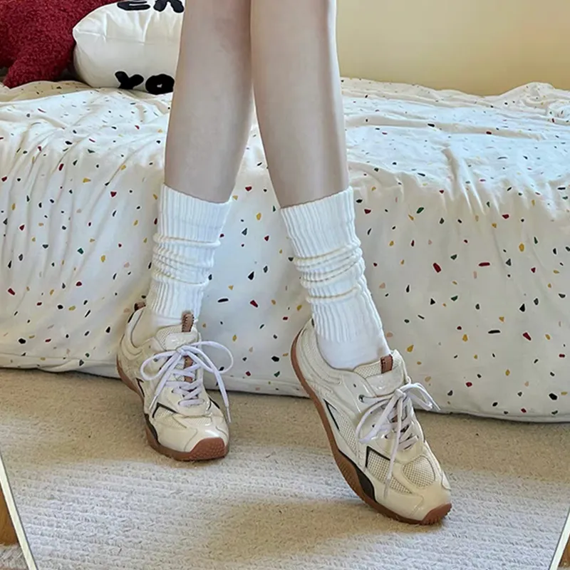 KARLIE KELLER Durable Breathable Moisture Wicking Low Top Running Shoes Women's Raw Pips Rubber White-7