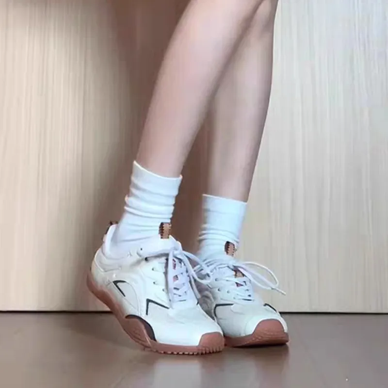 KARLIE KELLER Durable Breathable Moisture Wicking Low Top Running Shoes Women's Raw Pips Rubber White-9