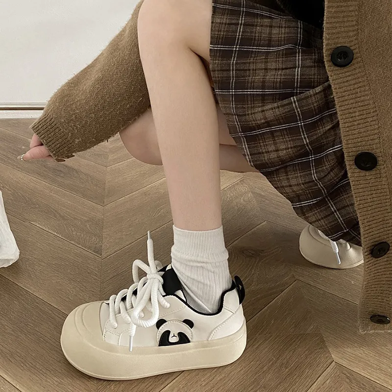KARLIE KELLER Skateboard Shoes Women's Low Top Beige-2