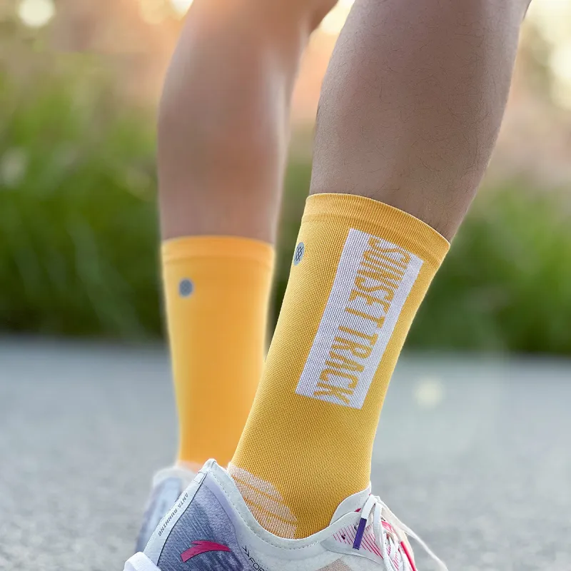 Stance x SunsetTrack Mid Calf Socks Unisex 1 Pack Yellow-3