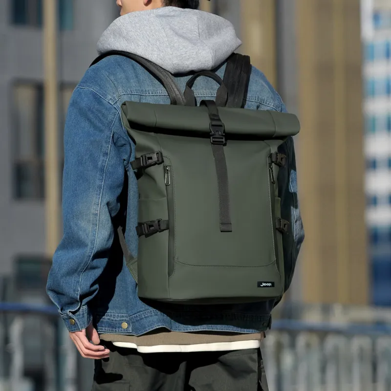 Jeep Nylon Backpack Unisex Multicolor-10