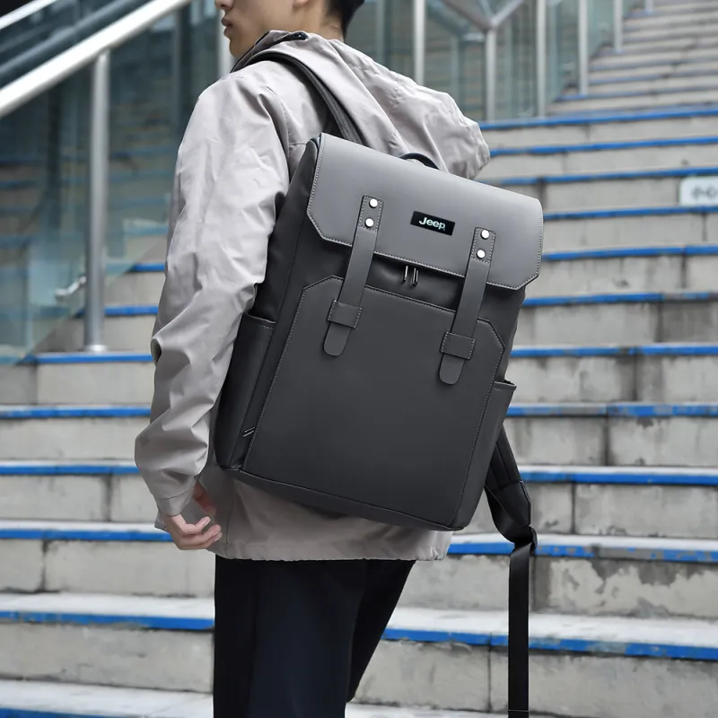 Jeep Nylon Backpack Men's Multicolor-6