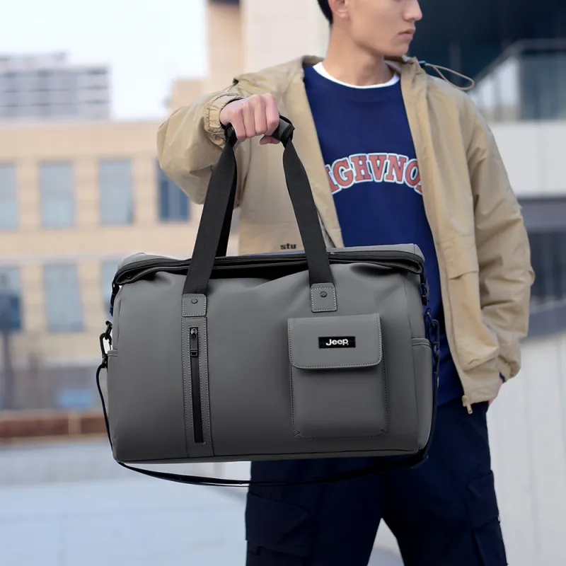 Jeep Fashion Sports Collection Nylon Travel Bag Unisex Multicolor-8