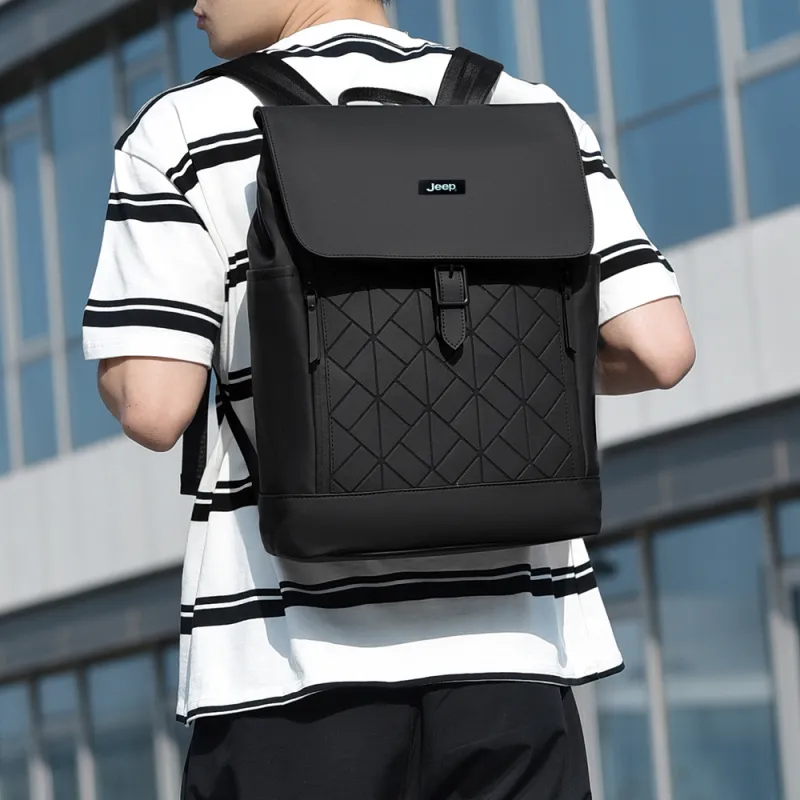 Jeep Nylon Backpack Unisex Black-7