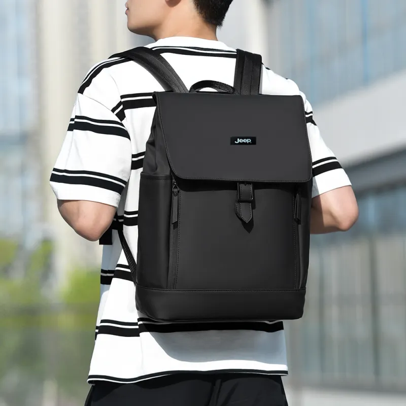 Jeep Nylon Backpack Unisex Black-15