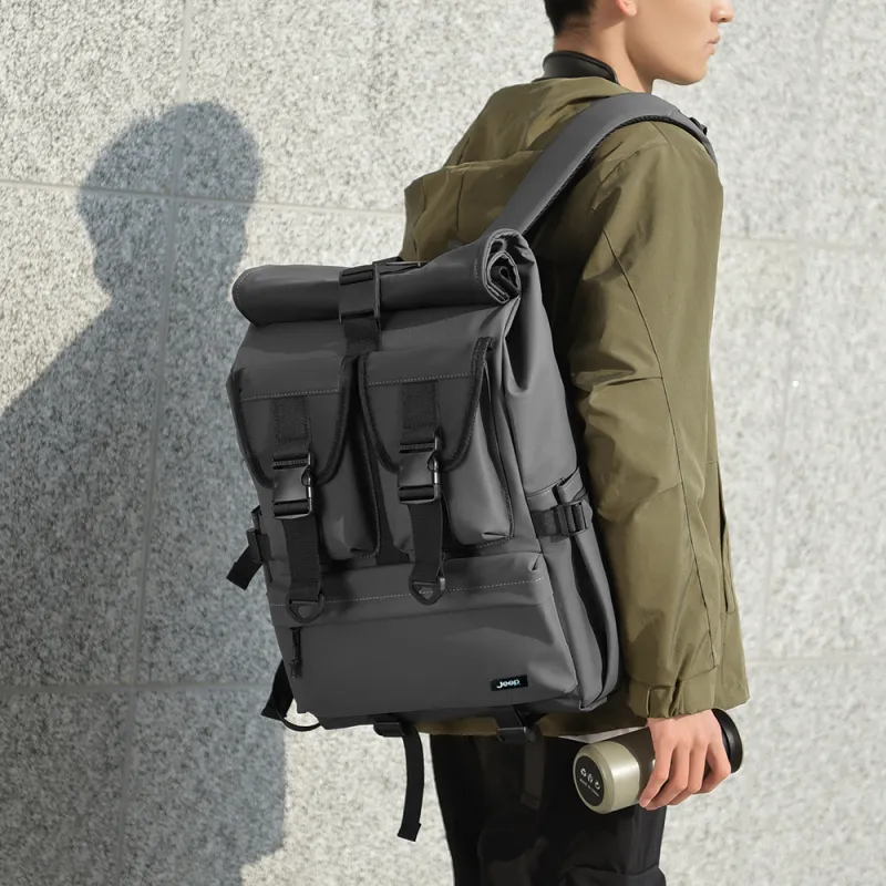 Jeep Nylon Backpack Regular Unisex Multicolor-6