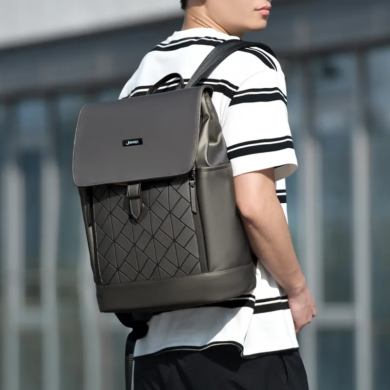 Jeep Nylon Backpack Unisex Black-10