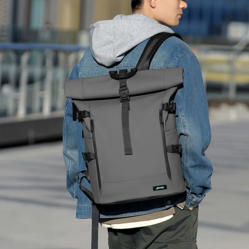 Jeep Nylon Backpack Unisex Multicolor-7