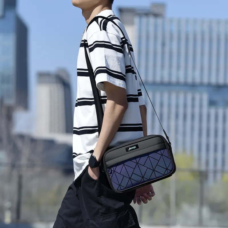 Jeep Nylon Shoulder Bag, Crossbody Bag Unisex Multicolor-3